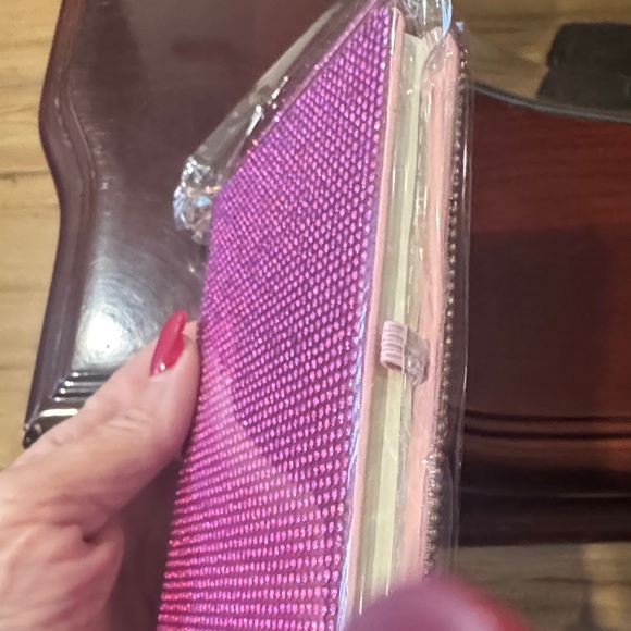 Pink Rhinestone Notebook and Pen Set - Picture 3 of 4